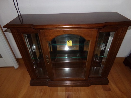 Small Glass Front Cabinet, Like Top Half of Curio Cabinet (Inside)