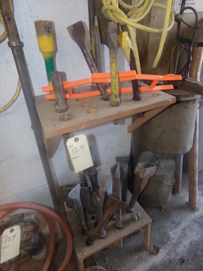 Group of Jackhammer Bits and Chisels, About (24) Pcs. (Main Shop)