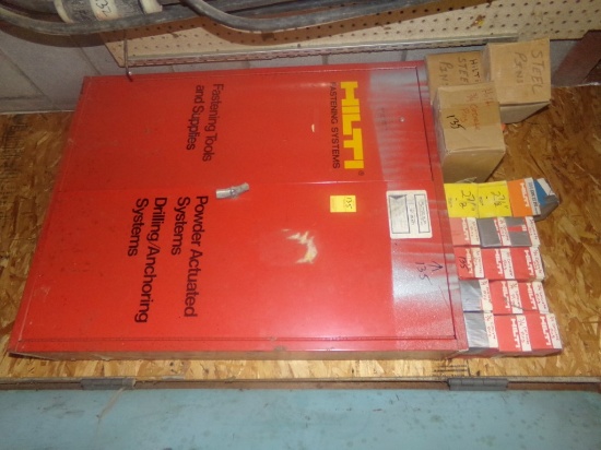 Hilti Wall Cabinet with Hilti Fastening Systems Pins, Nails and Loads (Tool