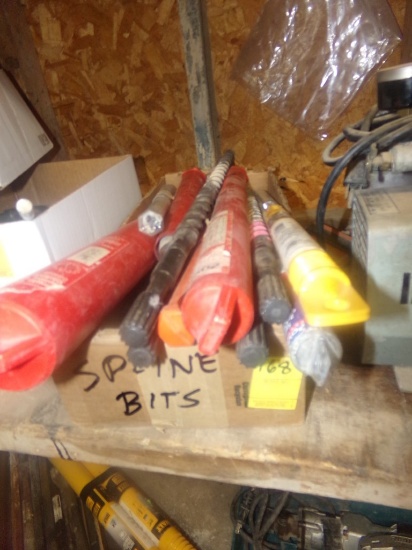 Box Marked ''Spine Bits'', About 22'' Each (Tool Storage Room)