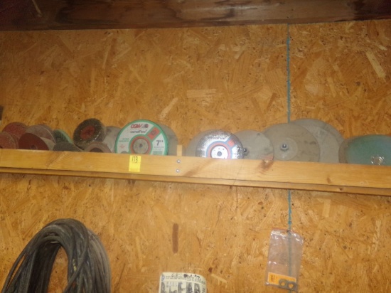 Misc. Grinding Discs on the Wall (Tool Storage Room)