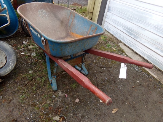 Jackson Steel Wheelbarrow With Lifting Rings, Solid Tire (Outside)
