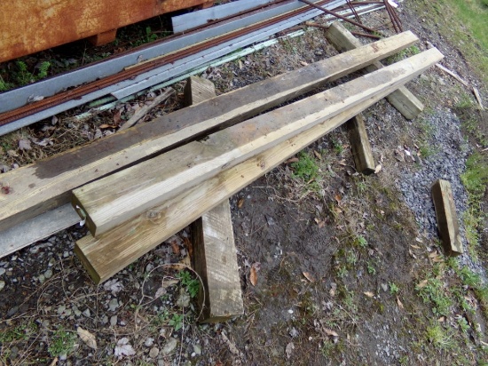 (3) 4X6 P.T. Timbers, 2-12' and 1-15' (Outside)