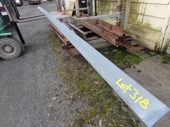 Galvanized Angle Steel, 3 1/2'' X 5'' X 26'9'' On Top of Lot 321 (Outside)