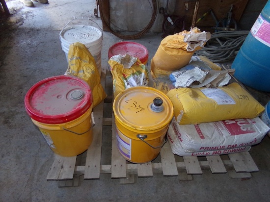 Pallet of Coatings in Sealers For Concrete, (7) Full Sacks and (4) Partial