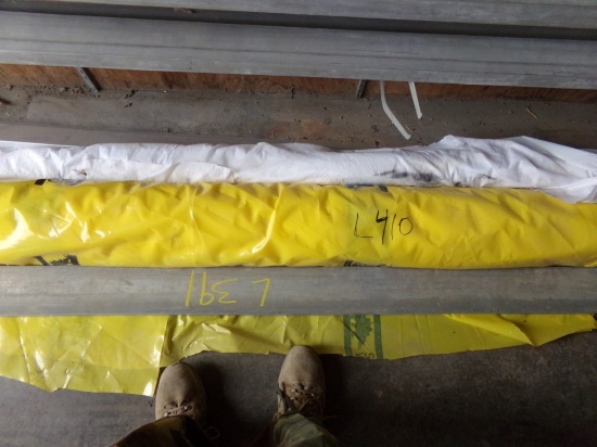 Partial Roll of Yello Stego Wrap, 14' Wide and Partial Roll of Padded Wrap