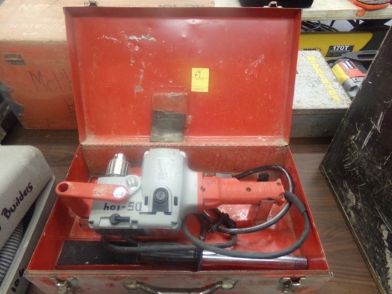 Milwaukee 1/2'' Hole Hawg Corded Angle Drill with Case, Drill Looks New, Ru