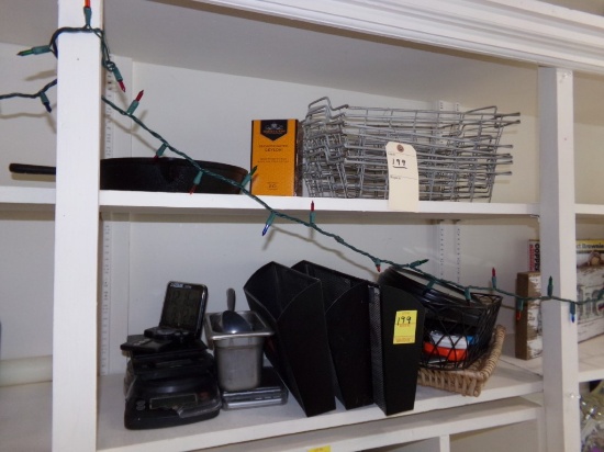 Contents Of Middle Section, Top 2 Shelfves Organizers, Cast Iron Pans, Smal