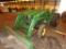 John Deere 4600 4WD Tractor, Turf Tires, 460 Loader, 72'' Bucket, 3PT Hitch