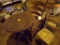 (2) Woven Bottom Captains Chairs-Cherry Like, (2) Small Wooden Child's Desk