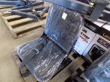 New Black Adjustable Tractor / Excavator Seat w/ Seat Belt