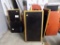 Oak and Black Wall Mounted Tables, Look Like Booth Tables, Looks Like (4) T