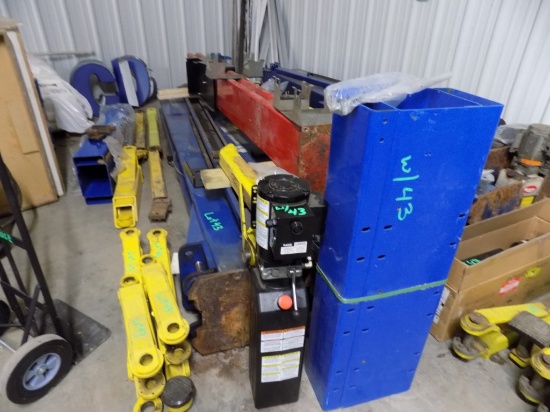 Benk Pak XPR-10ACX 10,000lb 2 Post Lift, Looks Complete, MIGHT BE SMALL PAR