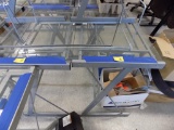 (2) 31'' x 18'' Glass Top Metal Computer Desks with Keyboard Tray (2 x Bid