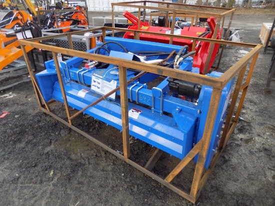 New AGT Skid Steer Soil Conditioner, 75'' Overall Width, Blue