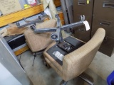(4) Tan Rolling Office Chairs