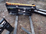 New Wolverine Hydraulic Adjustable Skid Steer Pallet Forks, 48'' Model PFA-