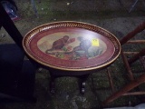 Stenciled Monkey Side Table