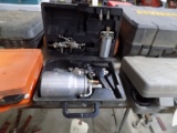 Air Spray Gun And Touch Up Gun In Case, Suction-Feed Automotive Type, Used