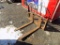 Tomahawk Pallet Forks For Skid Steer Loader, 38'' Forks, Upright Part Of Fo