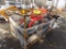 New YSRT14 Mini Skid Steer Loader, Red, Gas Engine, High Tracks, 32'' Bucke
