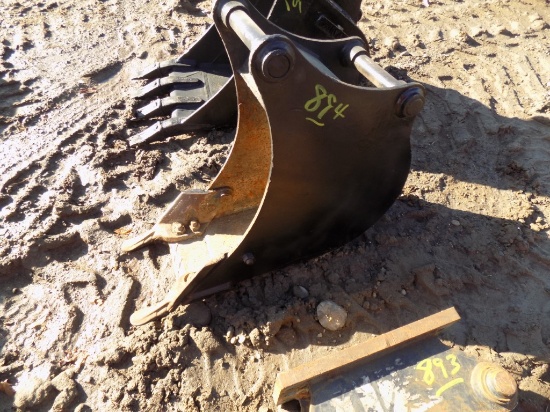 12'' Trenching Bucket, Pins are 13 1/2'' Apart