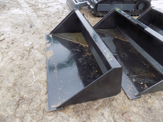 New Swict 60'' Bucket For Skid Steer Loader