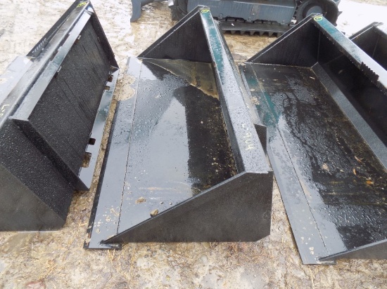 New Swict 66'' Bucket For Skid Steer Loader