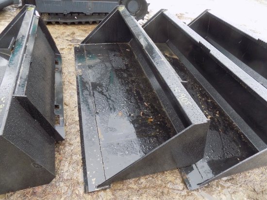 New Swict 72'' Bucket For Skid Steer Loader