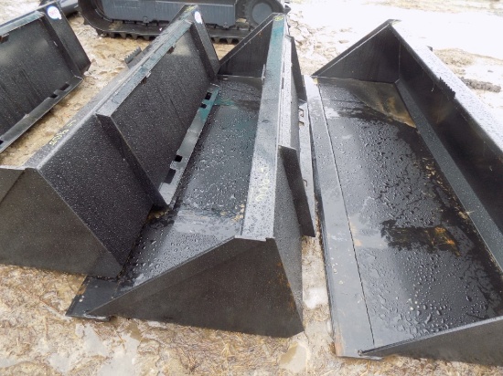 New Swict 78'' Bucket For Skid Steer Loader