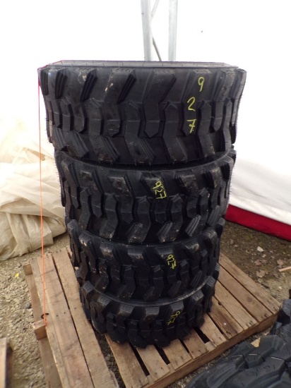 (4) New Forerunner 12-16.5 Skid Steer Tires, NO RIMS (4 x Bid Price)
