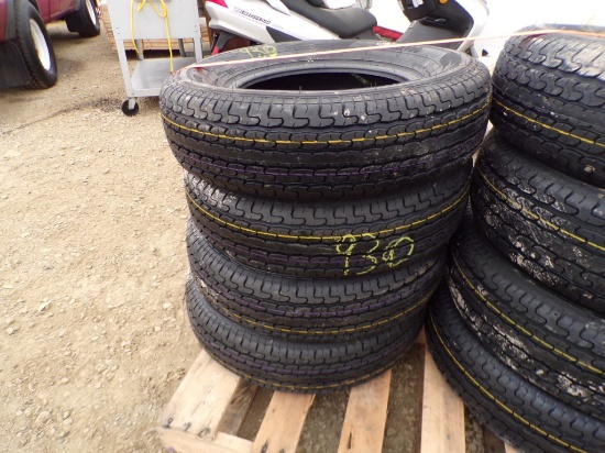 (4) New Roadguider 205/75R 15 Trailer Tires (4 x Bid Price)