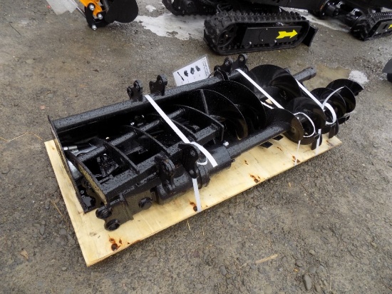New Attachment Set for Mini Excavator - Coupler, Ripper, Grapple, Rake, Aug