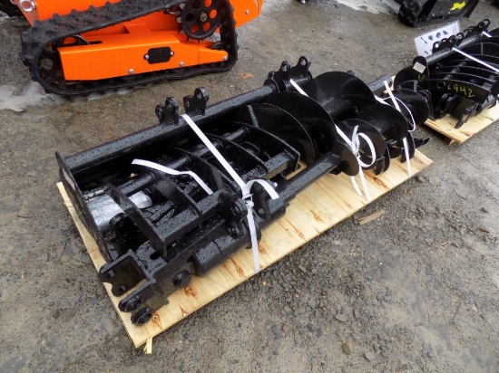 New Attachment Set for Mini Excavator - Coupler, Ripper, Grapple, Rake, Aug