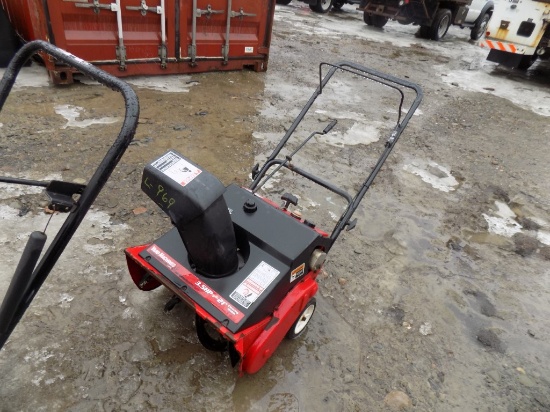 Yard Machine 3.5 HP 21'' Snow Blower, 2 Stroke, Red