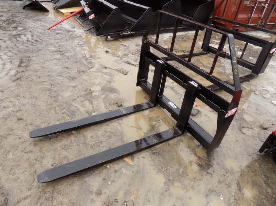 New Kivel Pallet Forks for Skid Steer Loader, 48'' Forks, 3500 LB Capacity