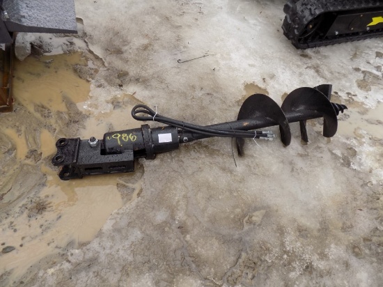 Hydraulic Auger for Mini Excavator with 12'' Bit