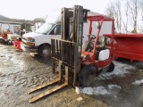 Mitsubishi FG25 Propane Forklift, 3 StageMast, Side Shift, 4352 Hours,4500