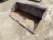 John Deere Worksite Pro C66 Skid Steer Bucket Covered In Material, Missing