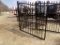 New 14' Bi-Parting Iron Gates, Deer Cut-Out In Center