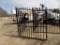 New 14' Bi-Parting Iron Gate, Jumping Deer In Center