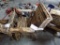 Adirondack Glider Chair, Handmade, Burn Wood Style