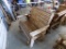 3' Adirondack Glider Bench, Handmade, Burnt Wood Style, Aged/Weathered