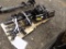 Set of Attachments for Mini Excavator - Hydraulic Auger, Rake, Ripper, Grap
