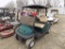 Green Club Car Gas Golf Cart with Canopy, Tinted Windshield, Bag Holder, Ca