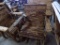 Adirondack Glider Chair, Handmade, Burnt Wood Style