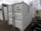 New 9' Storage/Shipping Container, Barred Window And Walk-Thru Door On One