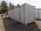 New 40' Shipping/Storage Container, Off-White, 4 Side Access Doors, Swing O