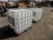 (2) 275-Gallon Caged Poly Tanks, Food Grade, NO CAPS