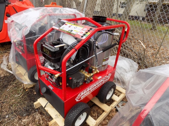 New Magnum 4000 Series Gold Hot Water Pressure Washer, 15 HP Gas Engine, El